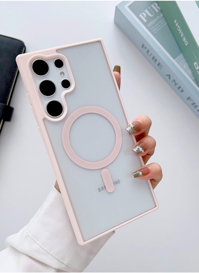 TEAM LUXURY for Samsung S24 Case, Compatible with MagSafe, Magnetic Translucent Matte Back Shockproof Cover with Strong Magnet, Slim Thin Full Protection Phone Case for Galaxy S24 5G  - Image 1