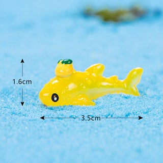 No. 2-Yellow lemon whale about 3.5x1.6cm
