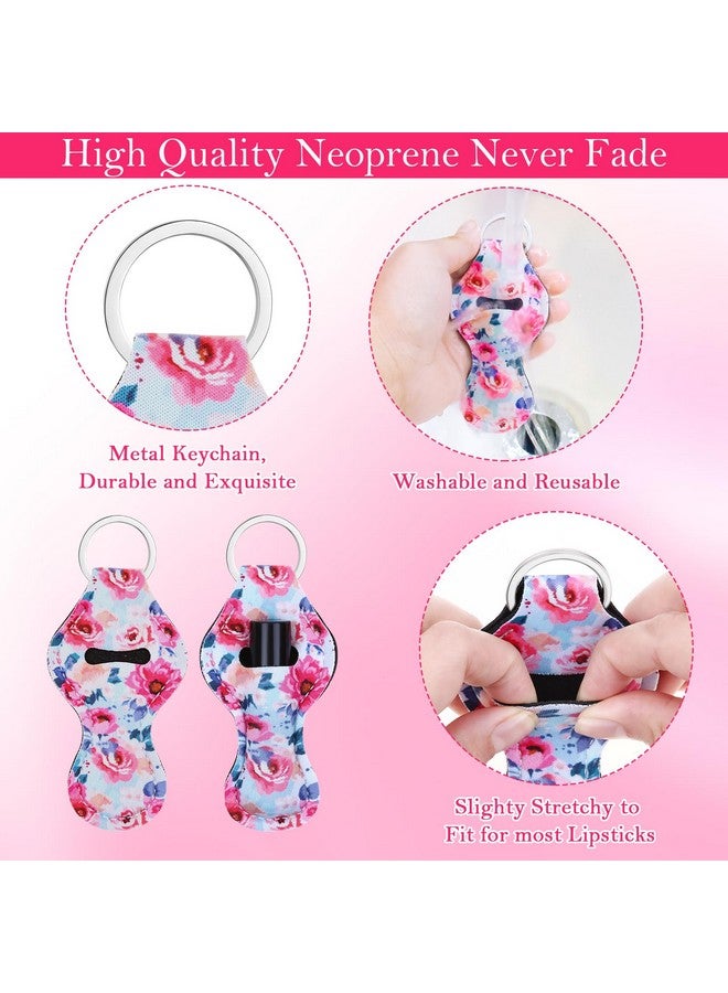 Cludoo 30Pcs Chapstick Holder Keychain Bulk Chapstick Lip Balm Lipgloss Lipstick Holder Keychains For Lipstick Chapstick Lip Balm Lanyards 30 Vibrant Colors - Image 5