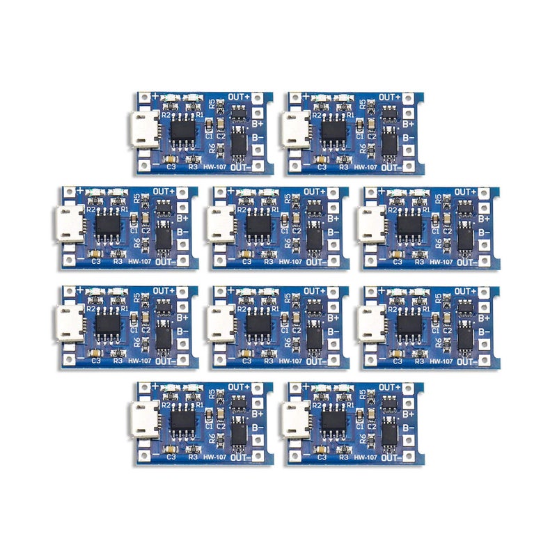 Electronicspices TP4056 Micro USB Lithium Battery Charging Converter with Overcharge Discharge Over-Current Protection Charging Board (5V,18650), Pack of 5 - Image 5