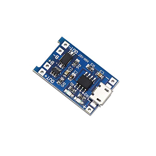 Electronicspices TP4056 Micro USB Lithium Battery Charging Converter with Overcharge Discharge Over-Current Protection Charging Board (5V,18650), Pack of 5 - Image 2