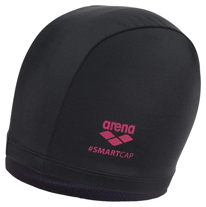 Arena Unisex Adult Smartcap Extra Soft Swim Cap for Fitness Swimmers Two-in-One Headcover for Long Hair, One Size Fits Most, Black - Image 1