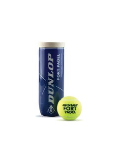 DUNLOP Padel Fort Ball Tube – Premium Pressurized Padel Balls for Optimal Bounce & Durability 