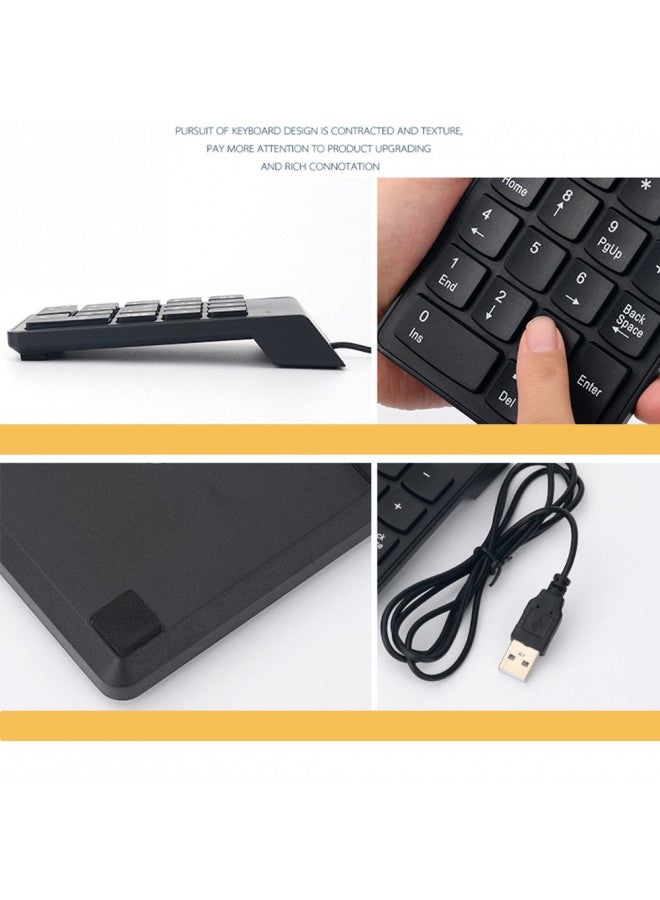 Kadaon Numeric Keypad,USB Numeric Keypad, USB 18 Key Number Numeric Keypad Keyboard for Laptop/Notebook PC Computer - Image 3
