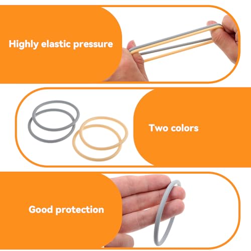 LLOUSSAK 4Pcs Patella Bands Basketball, Silicone Fine Knee Bands for Knee Pain, Elastic Patellar Tendon Support Strap, Fixed Leg Patella Band Knee Brace Rings for Jumpers Running Hiking Running - Image 5