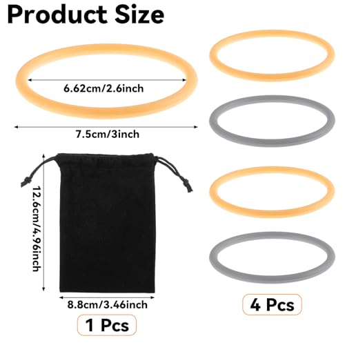 LLOUSSAK 4Pcs Patella Bands Basketball, Silicone Fine Knee Bands for Knee Pain, Elastic Patellar Tendon Support Strap, Fixed Leg Patella Band Knee Brace Rings for Jumpers Running Hiking Running - Image 2