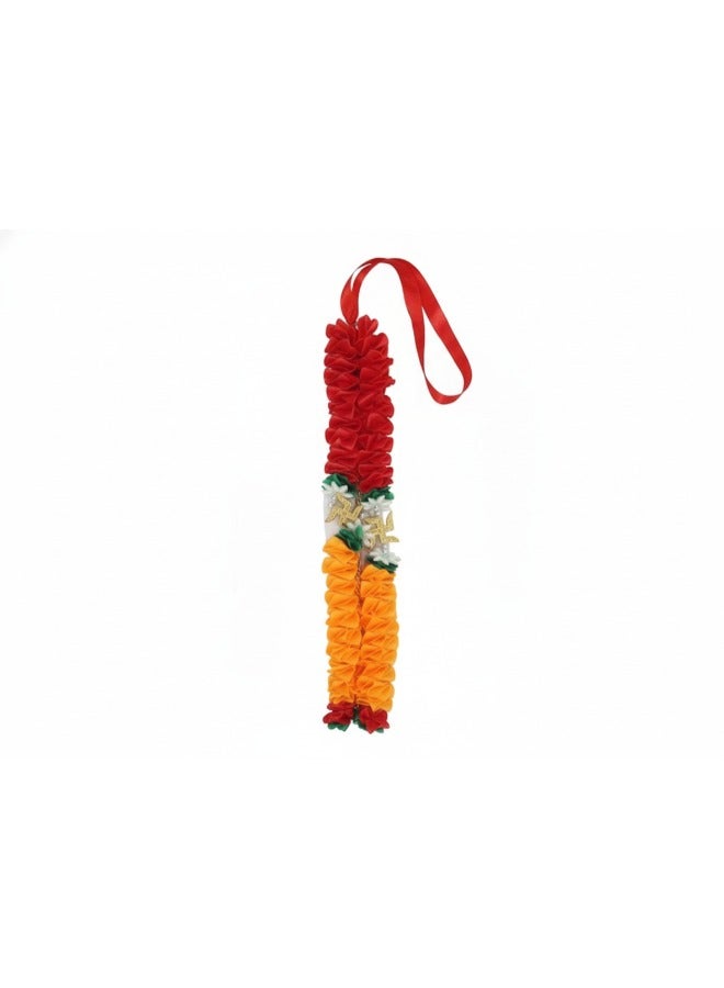 Aksharveda Beautiful Assorted Multicolor Mala | Garland for Photos and Idols - (12 Inches) - Image 1