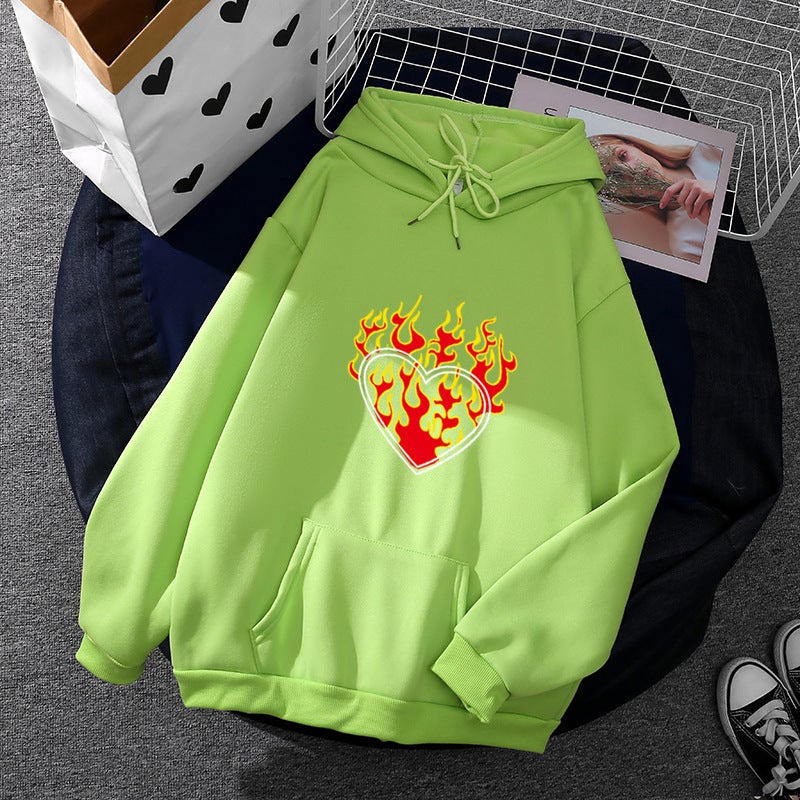 Generic 2021 wish autumn European and American wind cross-border foreign trade loose support small batch LOGO printing a generation of hair Green  - Image 1