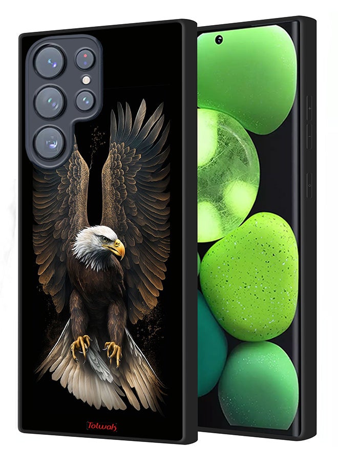 Tolwak Samsung Galaxy S23 Ultra 5G Protective Case Cover Eagle Spread Wings - Image 1