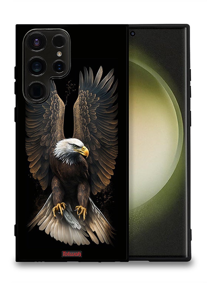 Tolwak Samsung Galaxy S23 Ultra 5G Protective Case Cover Eagle Spread Wings - Image 2