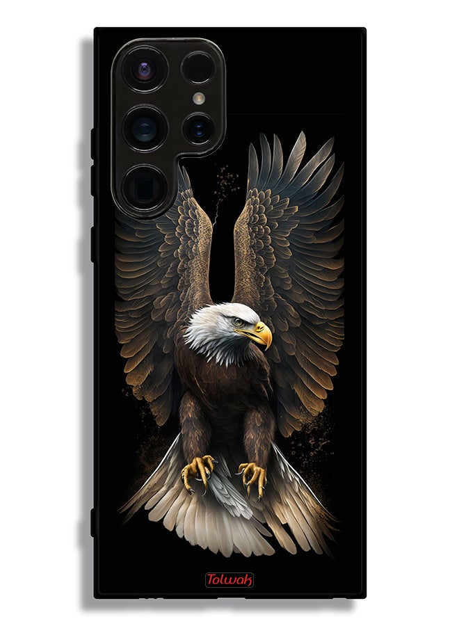 Tolwak Samsung Galaxy S23 Ultra 5G Protective Case Cover Eagle Spread Wings - Image 3