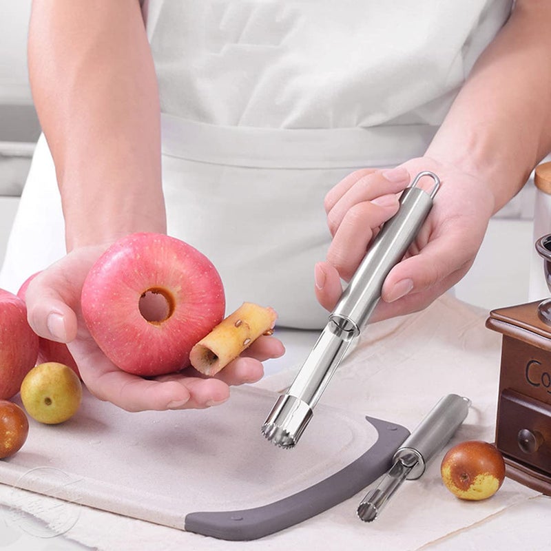 Top Chef مزيل قلب التفاح والكمثرى | ستانلس ستيل فاخر | مزيل قلب فعال للتفاح والكمثرى والطماطم (مزيل القلوب) - Image 4