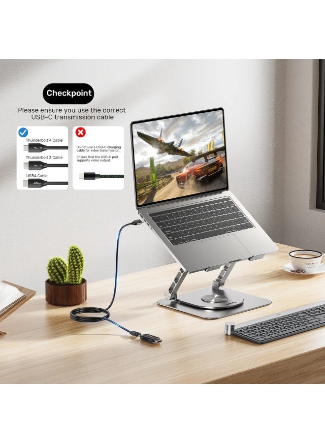 UNITEK محول USB-C أنثوي إلى HDMI ذكري 4K@60Hz، دعم HDR، محول عرض توصيل وتشغيل - Image 5