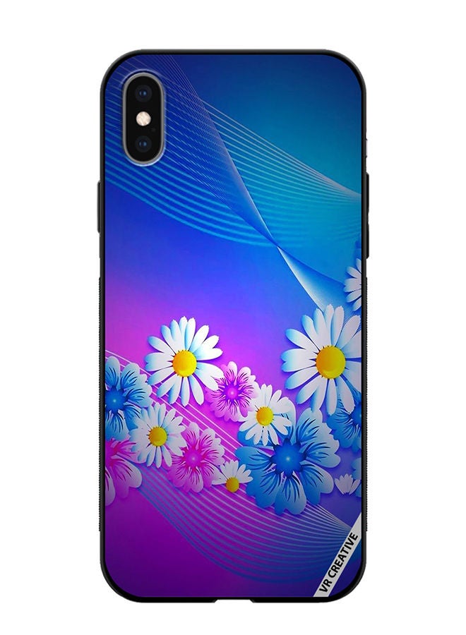 VR CREATIVE Protective Case Cover For Apple iPhone XS Max Flower Design Multicolour - Image 1