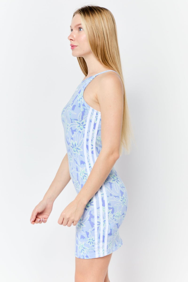 adidas Originals Women Sportswear Fit Sleeveless Outdoor Tight Dress, Lavender - Image 3