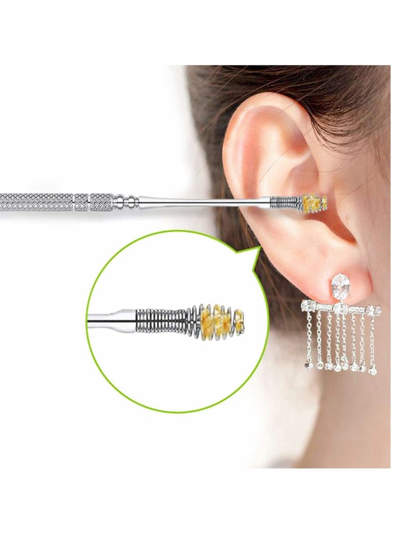 KASTWAVE - Ear Wax Removal Kit, 8-in-1 Ear Pick Tools Cleaner for Humans Reusable Ear Cleaner Medical Grade Stainless Steel Ear Wax Remover with Storage Box for Men Women - Image 1