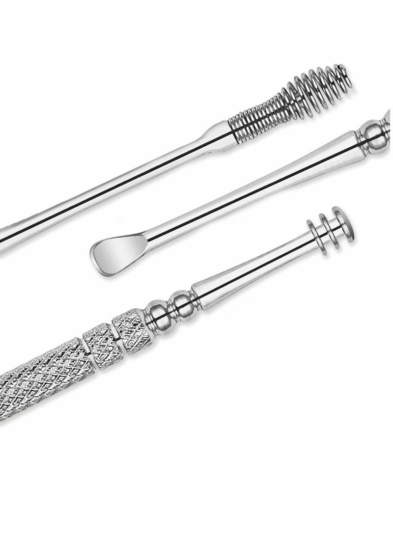 KASTWAVE - Ear Wax Removal Kit, 8-in-1 Ear Pick Tools Cleaner for Humans Reusable Ear Cleaner Medical Grade Stainless Steel Ear Wax Remover with Storage Box for Men Women - Image 1