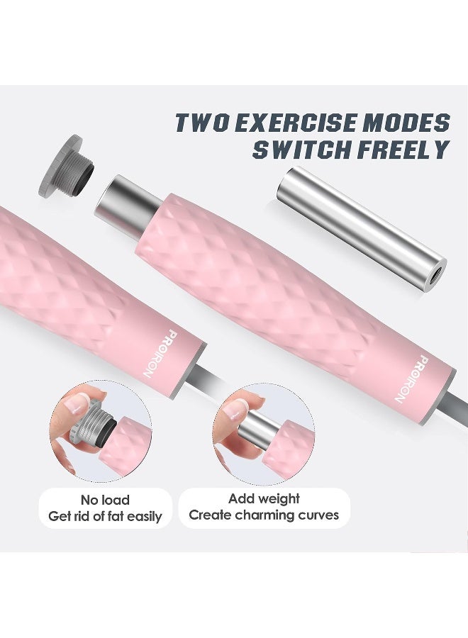 PROIRON PROIRON Skipping Rope Double Weighted Jump Rope 1LB Tangle-Free Double Fat Burning with Adjustable Extra Thick 7mm Weighted Jumping Rope for Endurance Weight Lose Crossfit MMA Cardio & Workouts - Image 3