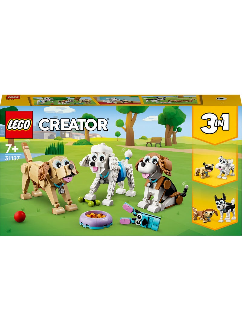 LEGO Creator Adorable Dogs 31137 Building Toy Set (475) Pieces  - Image 2