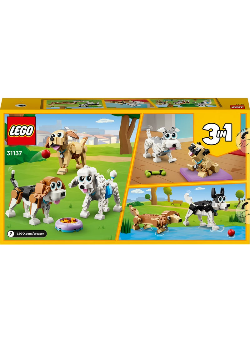 Creator Adorable Dogs 31137 Building Toy Set (475) Pieces