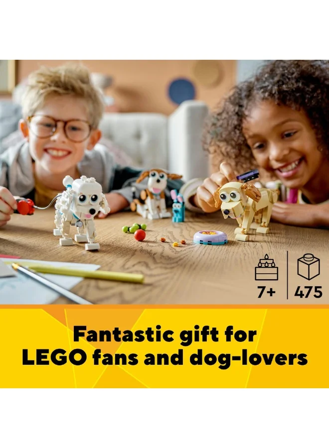 LEGO Creator Adorable Dogs 31137 Building Toy Set (475) Pieces