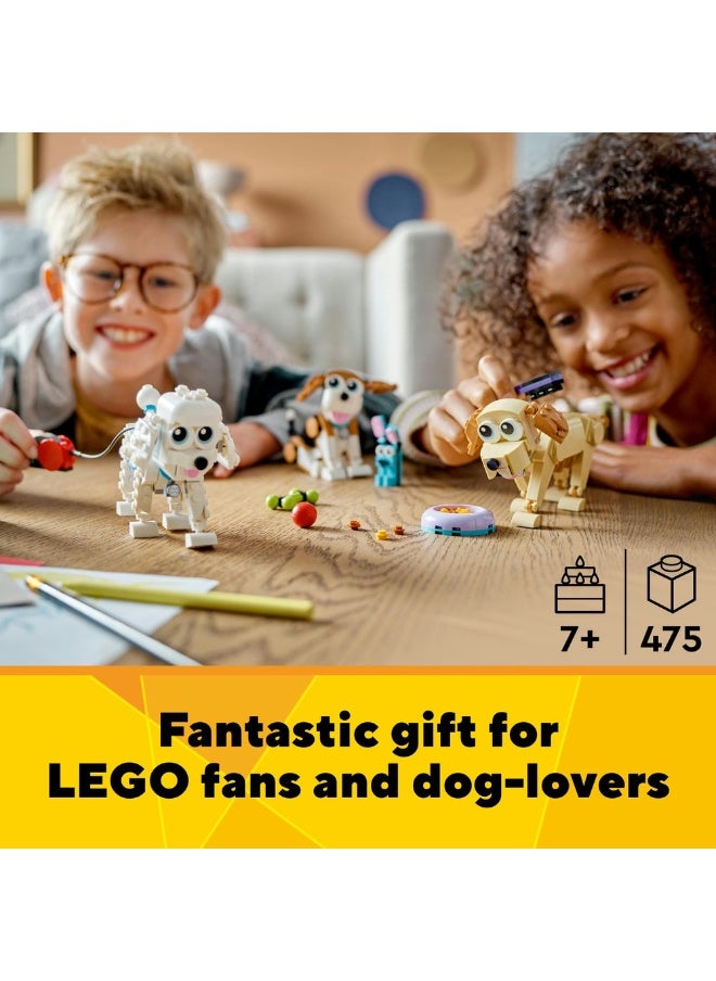 LEGO Creator Adorable Dogs 31137 Building Toy Set (475) Pieces  - Image 3