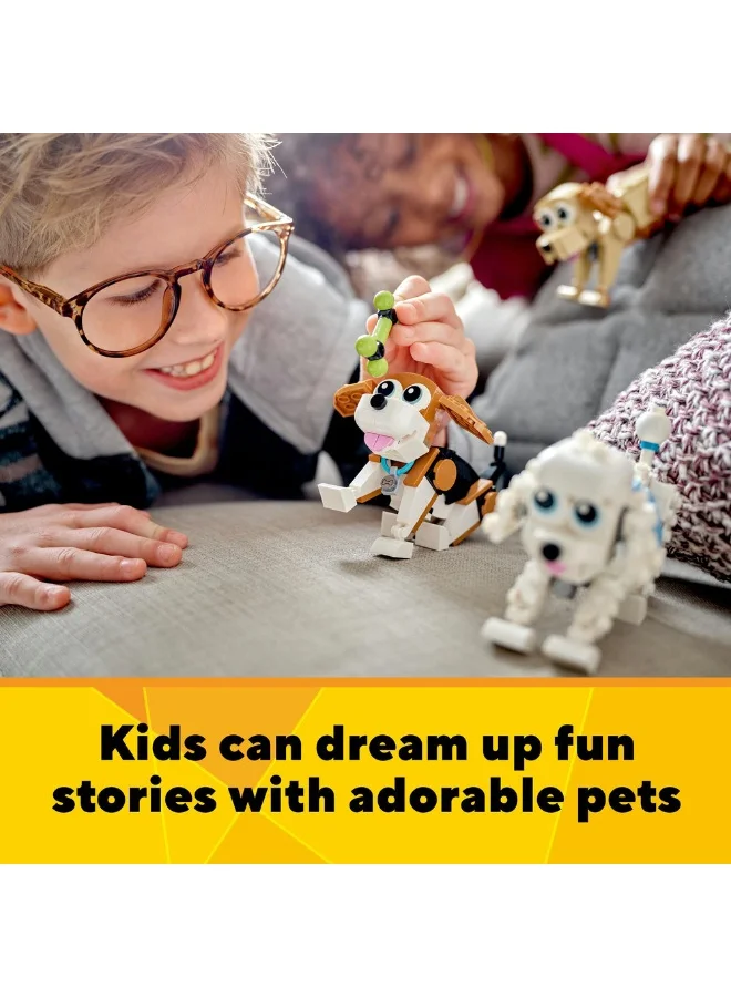 LEGO Creator Adorable Dogs 31137 Building Toy Set (475) Pieces