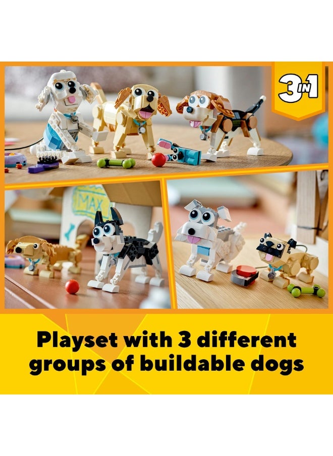 LEGO Creator Adorable Dogs 31137 Building Toy Set (475) Pieces  - Image 4