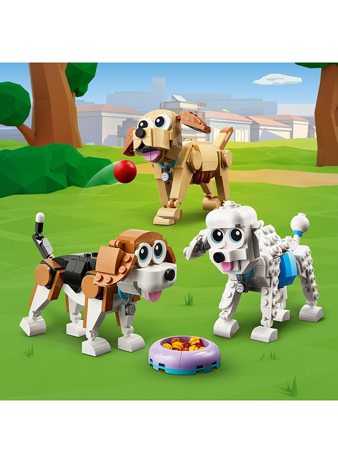 LEGO Creator Adorable Dogs 31137 Building Toy Set Including Beagle, Poodle, Pug, Schnauzer, Dachshund, Husky and Labrador Models; Gift for Dog-Lovers and Kids Aged 7+ Who Enjoy Imaginative Play (475 Pieces)  - Image 5