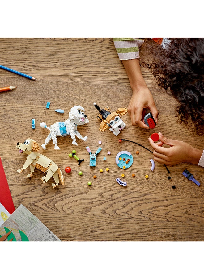 LEGO Creator Adorable Dogs 31137 Building Toy Set Including Beagle, Poodle, Pug, Schnauzer, Dachshund, Husky and Labrador Models; Gift for Dog-Lovers and Kids Aged 7+ Who Enjoy Imaginative Play (475 Pieces)  - Image 3