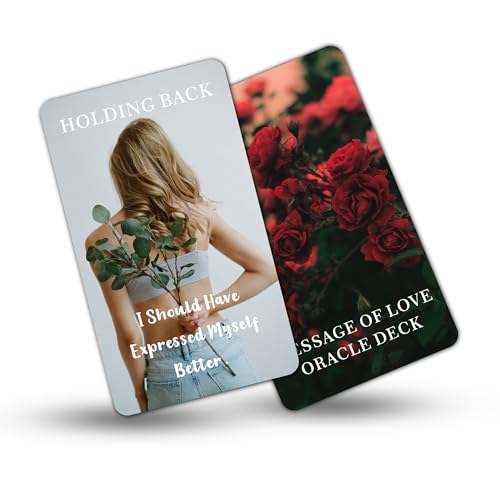 DPEHAKMK Message of Love Oracle Cards, Oracle Cards for Beginners, Including Love, Romance, Twin Flame, Soulmate Messages - Image 4