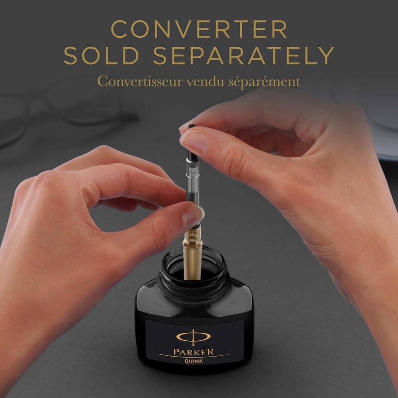 Parker Quink Ink Bottle, Black, 57 ml - Image 4