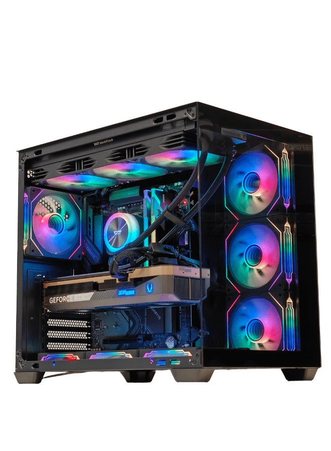 Mostech General Trading LLC GAMING PC i9-14900KF (up to 6.00 GHz)| RTX 5080 16GB GDDR7 | SSD 2TB NVMe M.2 | RAM 32GB DDR5 6000MHZ | CPU Liquid Cooler 360MM | WIFI READY WIN 11 PRO BLACK - Image 1