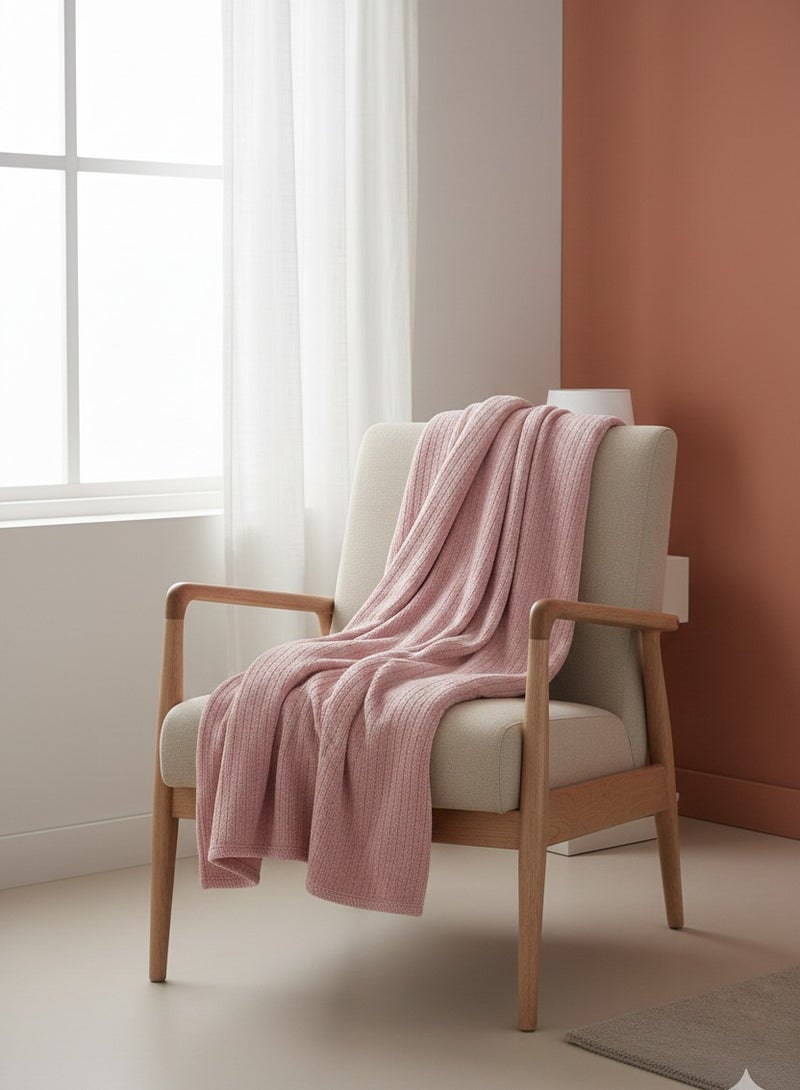 Nile Weave Elegant Egyptian Cotton Orchid Throw Blanket – ultra-soft, lightweight, and beautifully crafted. Enjoy luxurious comfort, breathable warmth, and timeless sophistication in any room. - Image 1