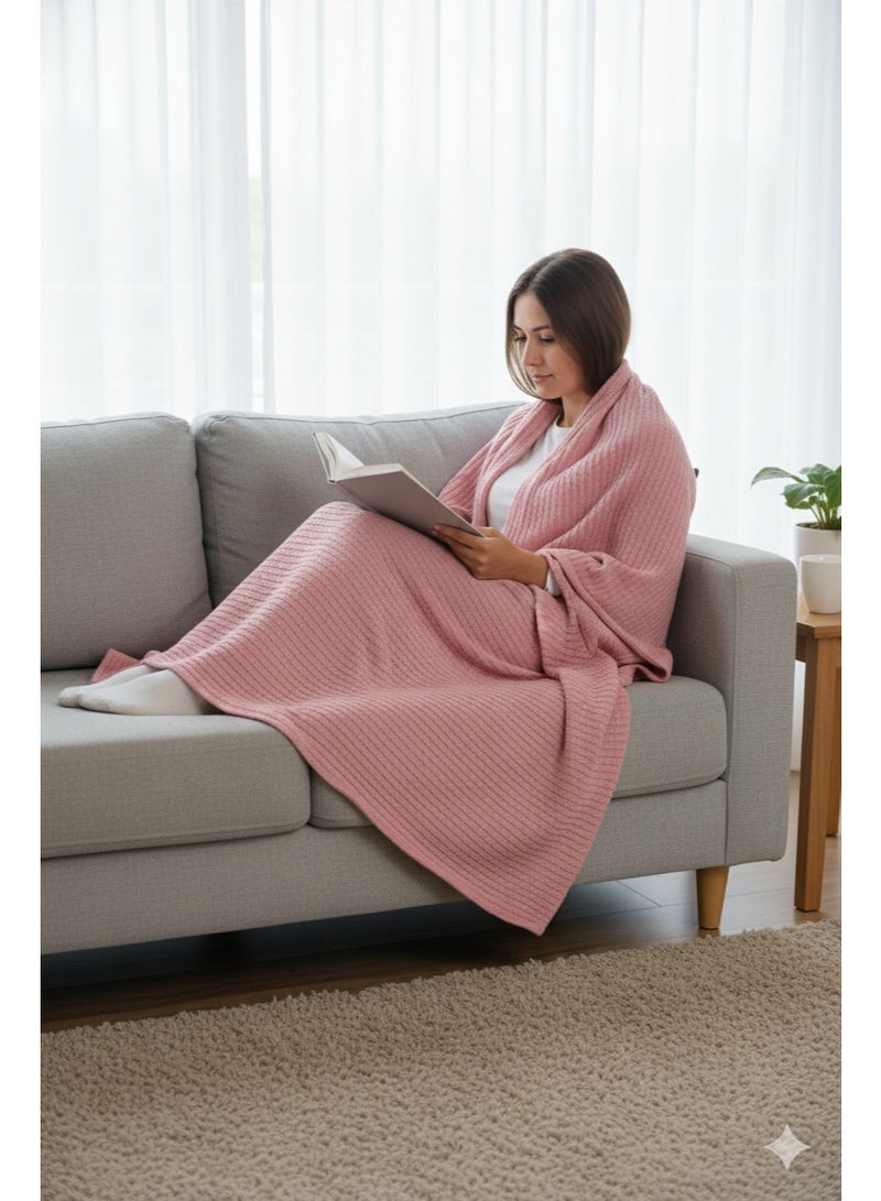 Nile Weave Elegant Egyptian Cotton Orchid Throw Blanket – ultra-soft, lightweight, and beautifully crafted. Enjoy luxurious comfort, breathable warmth, and timeless sophistication in any room. - Image 4