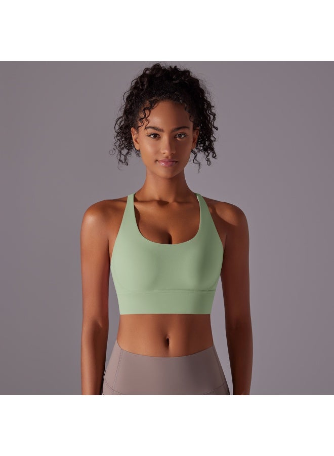 Top Women Bra Cropped Bralette Gym Yoga Sports Bra Cross  Back Female Bra Breathable Top Women's Underwear - Image 2