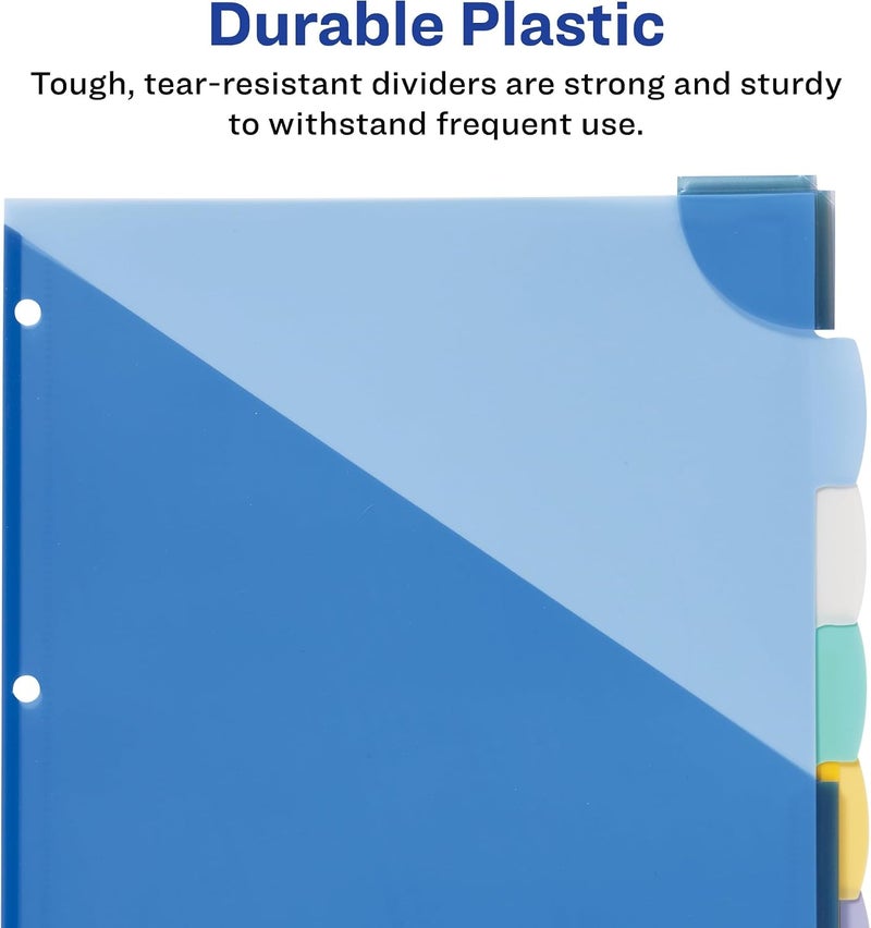 AVERY Write & Erase Big Tab Plastic Dividers, 5-Tab, Letter - Image 5