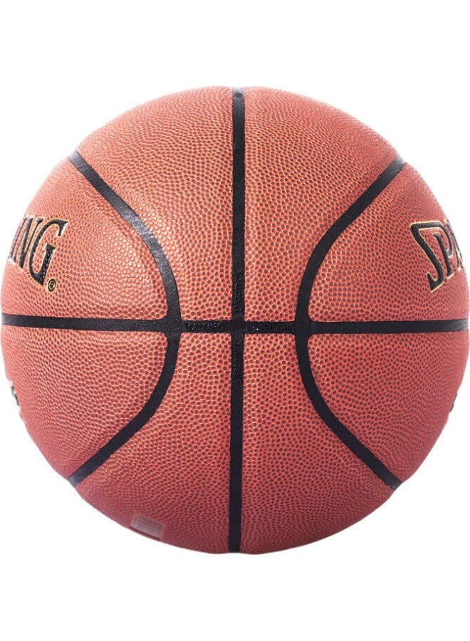 SPALDING كرة سلة بحجم 7 من بولي يوريثان للتدريب في الأماكن المغلقة والهواء الطلق 77-788Y - Image 2