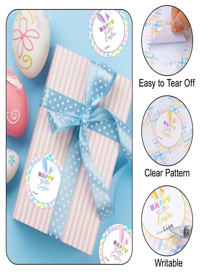 joycraft Happy Easter Stickers, 60pcs Macaron Color Easter Bunny Stickers, Paper Material, Perfect for Gift Wrap, Invitations & Decorations - Image 3