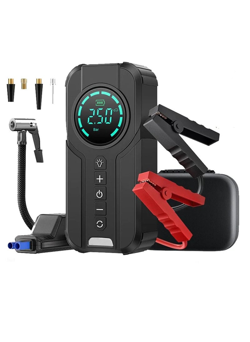 Car Portable Air Compressor 101 to 150PSI Automatic Air Pump Rechargeable Design, Smart Air Pump with 6000mAh Battery and LED Light - Image 1