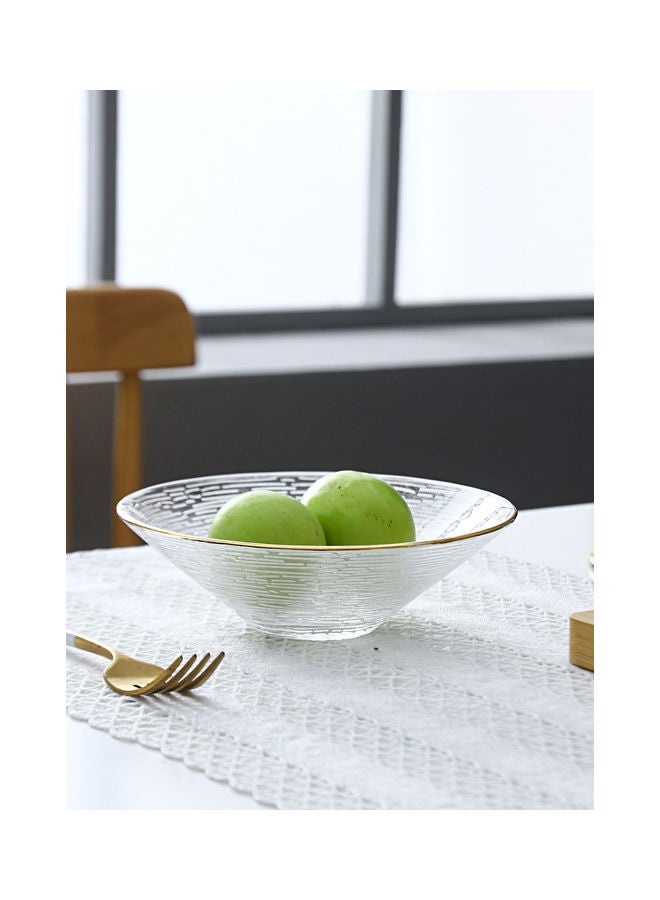 Phnom Penh Fruit Glass Bowl Clear 12x4.5cm - Image 3