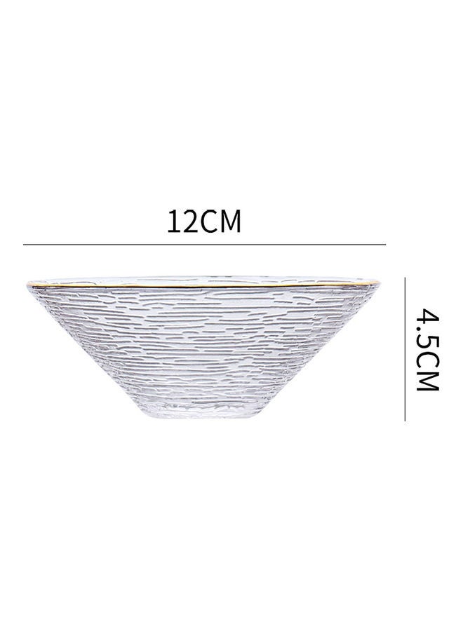 Phnom Penh Fruit Glass Bowl Clear 12x4.5cm - Image 4