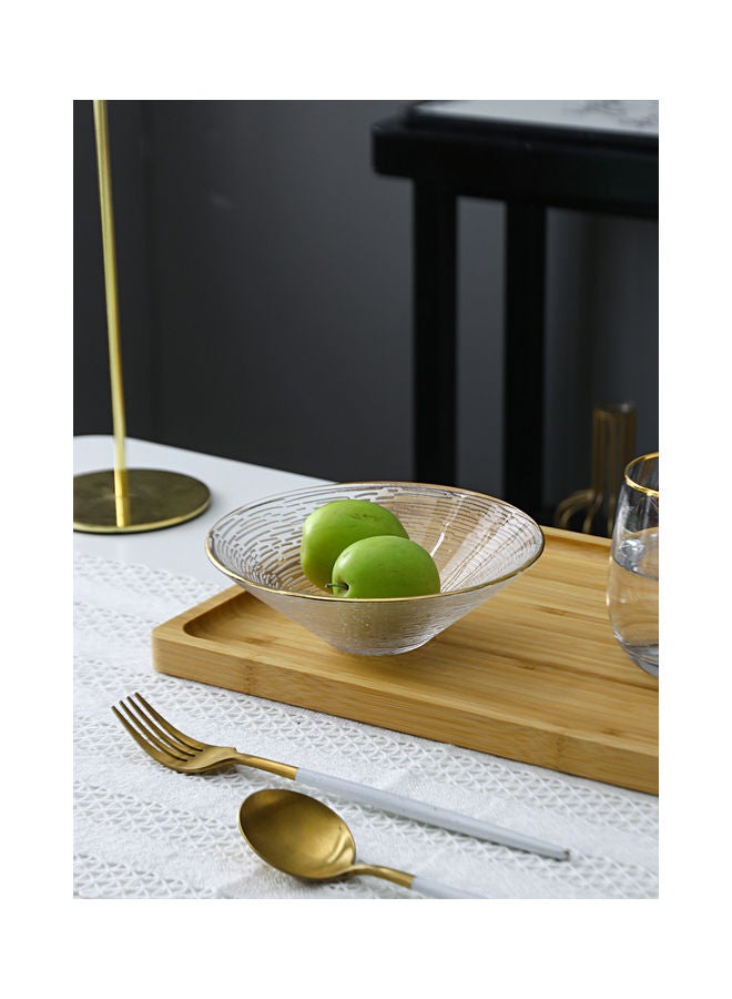 Phnom Penh Fruit Glass Bowl Clear 12x4.5cm - Image 2