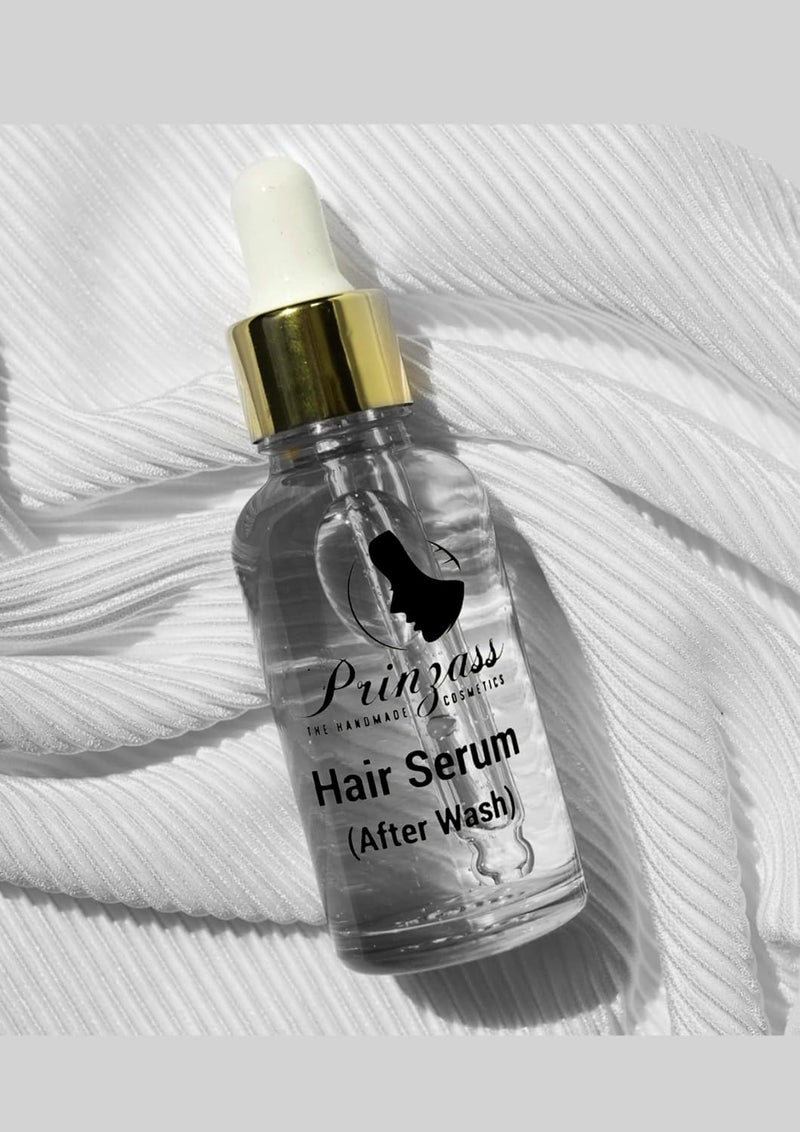 Prinzass The Handmade Cosmetics Prinzass Hair Serum For Women  Men  Contains Argon Oil  Instant Shine  Smoothness  Regular Use Hair Serum For Dry  Wet Hair  Gives Frizz Free Hair  Soft  Silky Touch30Ml  - Image 2