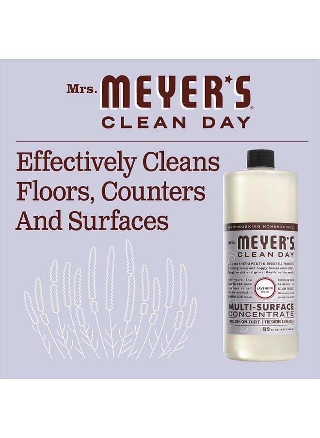 Mrs. Meyer's Clean Day - Multi-Surface Cleaner Concentrate, Use to Clean Floors, Tile, Counters, Lavender, 32 fl. oz - Pack of 2 - Image 1