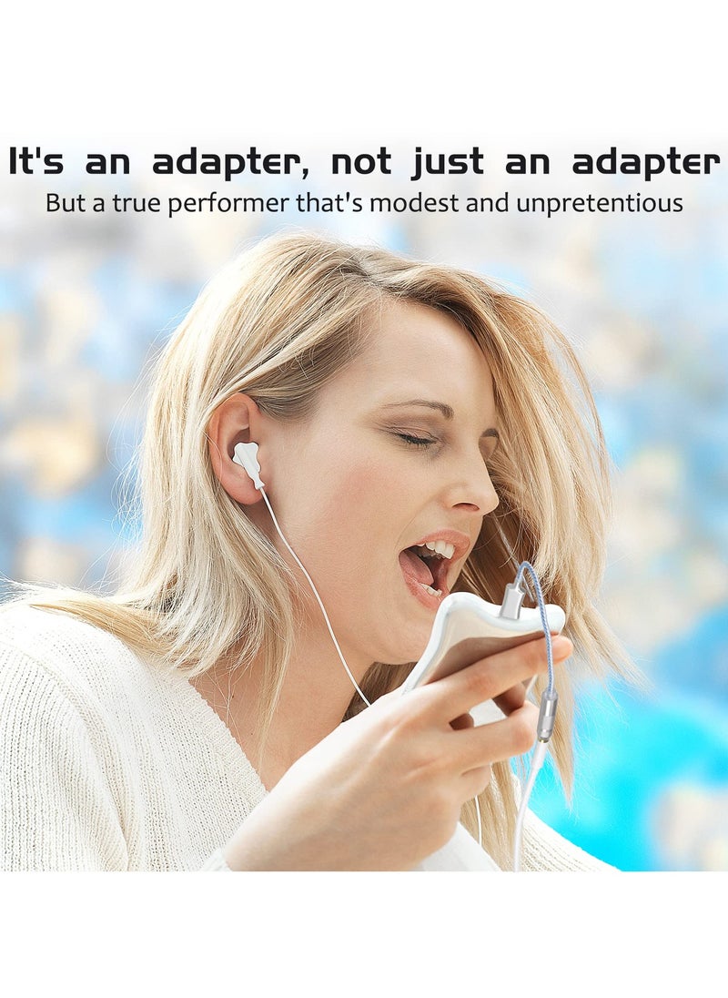 USB C to 3.5mm Audio Adapter Hi-Res Lossless Music CX Pro USB C Headphone Adapter 32bit 384KHz CX31993 DAC Chip Headphone Amp HiFi Headphone Jack Adapter USB C to Headphone Jack for Type C Devices