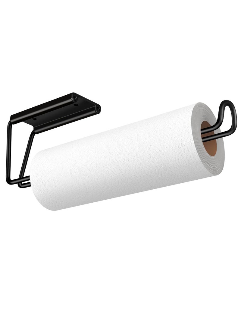 Excefore Paper Towels Holder, Wall Mounted Paper Towel Holders Napkin Holders for Kitchen Self-Adhesive or Drilling, for Kitchen Bathroom - Image 1