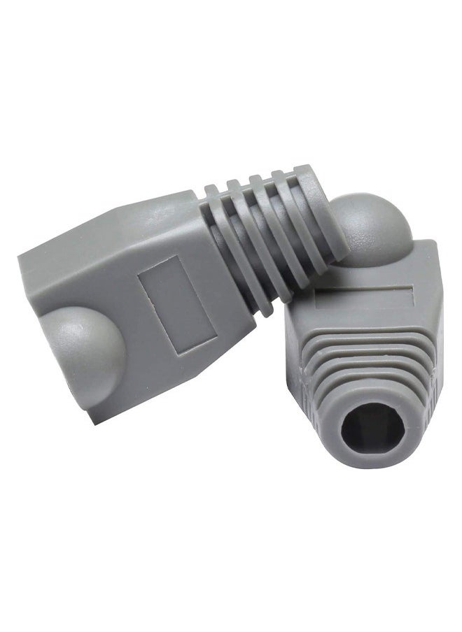 Taimi RJ45 Cable Connector Boots Soft Plastic Ethernet Strain Relief Boots CAT5 CAT5E CAT6 CAT6E 50PCS - Grey  - Image 4