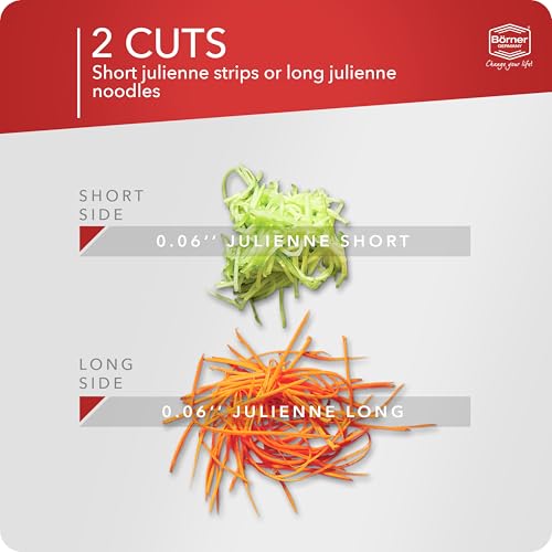 Börner BORNER Roko PowerLine | Vegetable Grater Börner - Quality Made in Germany, Color:Red - Image 2