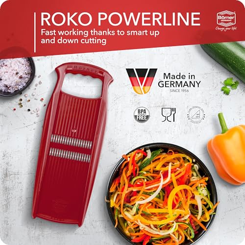 Börner BORNER Roko PowerLine | Vegetable Grater Börner - Quality Made in Germany, Color:Red - Image 3